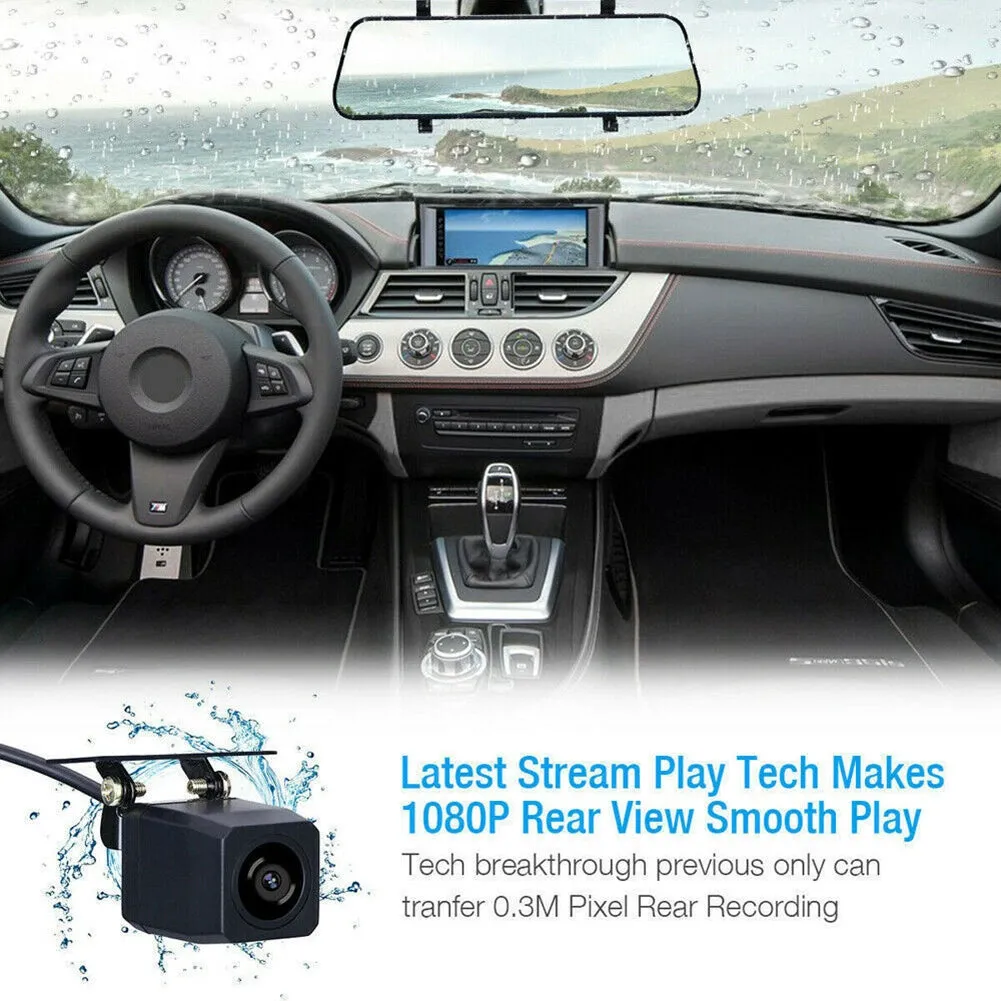 1080P High-Definition Car Dvr Front Rear Dual Dash Cam 10-Inch