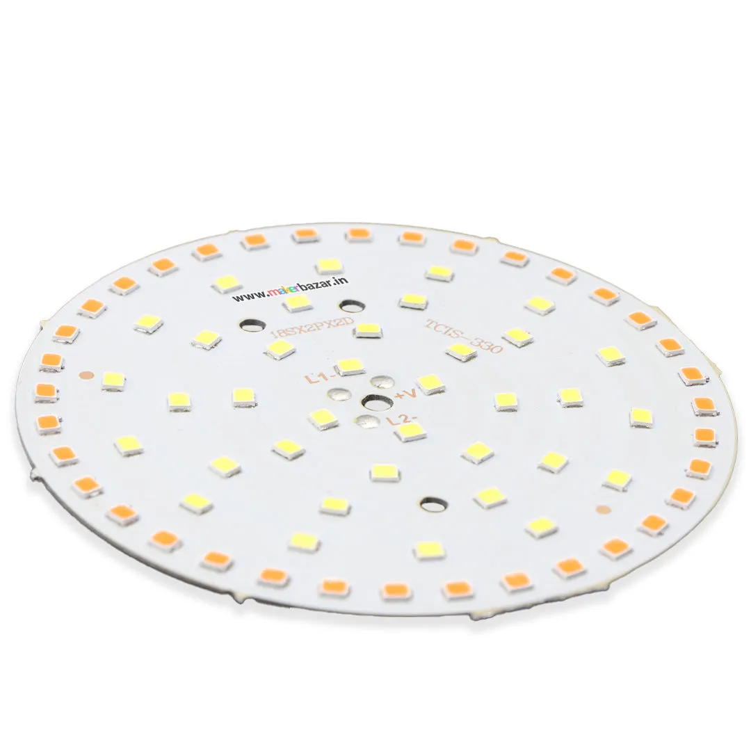 10W MCPCB 90mm LED Dual Color Cool White & Warm White Mix