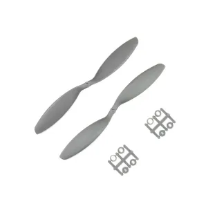 1238 HD Glass Fiber Nylon Propellers 1CW 1CCW - (1pair) - Grey.