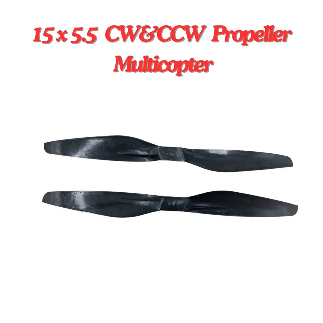 2-Blades 5.5-Pitch xx55 Propellers For Drone/Quadcopters CW   CCW (1-Pair)