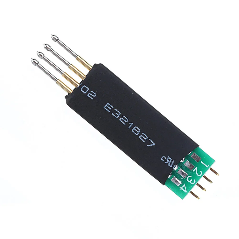 2.54mm 4P ARM Burning Download Line Thimble Test Spring Pin Probe Board 51.5x13mm DIY Spare Parts for RC Drone FPV
