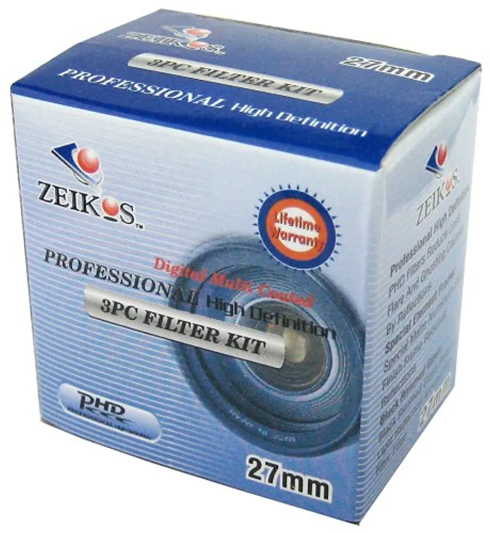 27mm Multi-Coated 3 Pcs Glass Filter Kit