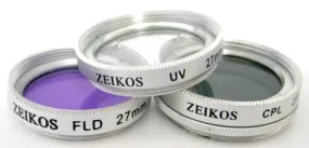 27mm Multi-Coated 3 Pcs Glass Filter Kit