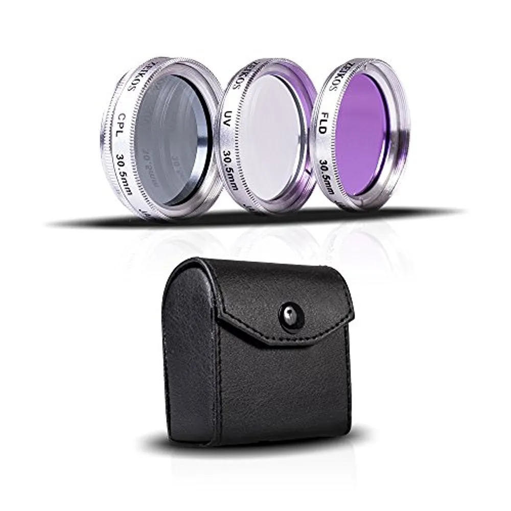 30.5mm Multi-Coated 3 Pcs Glass Filter Kit