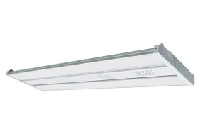 4ft Linear High Bay, 31,000 Lumens, 100W/150W/200W Selectable, 120-277V, 4000K or 5000K CCT, White Finish