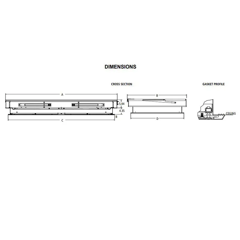Advantage Environmental Lighting CLP Clean Room Top Access Troffer