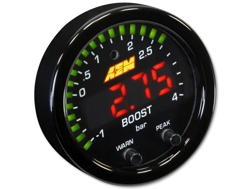 AEM X-Series Boost Pressure Gauge (60 PSI) (52mm) - Universal