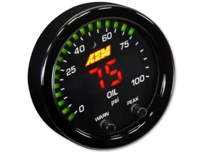 AEM X-Series Oil Pressure Gauge (0-100 PSI) - 52mm