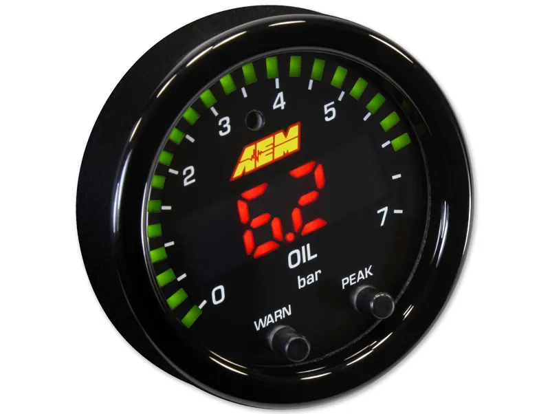 AEM X-Series Oil Pressure Gauge (0-100 PSI) - 52mm