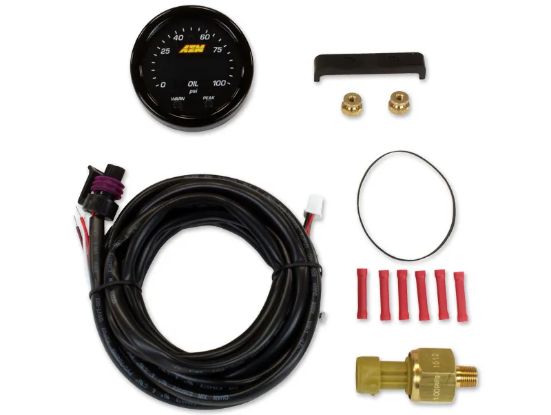 AEM X-Series Oil Pressure Gauge (0-100 PSI) - 52mm