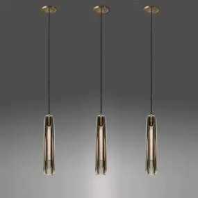American Simple Copper Crystal Chandelier Bedroom Bedside Single Head Chandelier