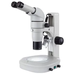 AmScope PM230 Series Zoom Binocular Stereo Microscope 8X-80X Magnification on Track Stand with Common Main Objective(CMO) and Dual Illumination