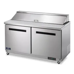 Arctic Air AMT60R 60" Double Door Mega-Top Sandwich/ Salad Prep Table