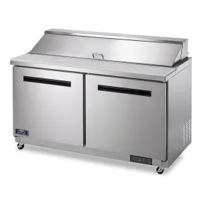 Arctic Air AST60R 60" Double Door Sandwich/ Salad Prep Table