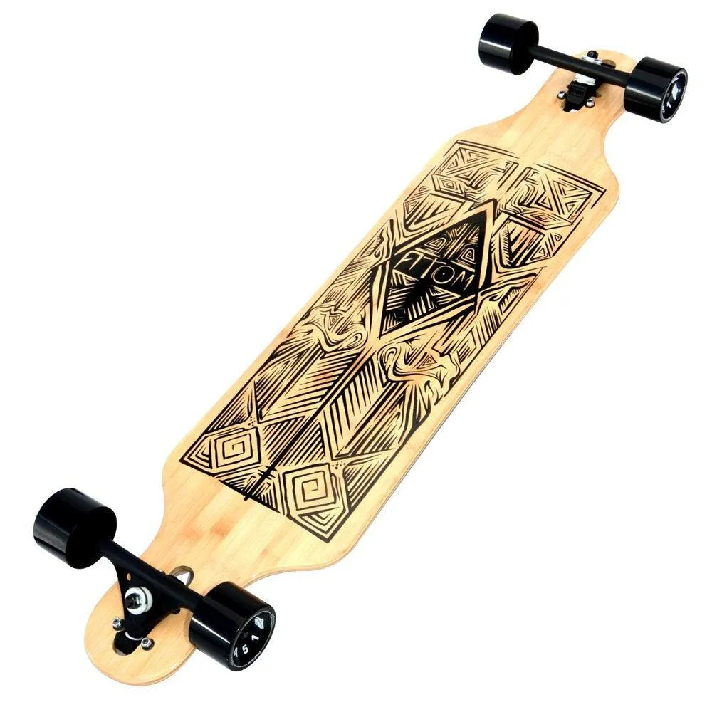Atom Bamboo Tiki Drop-Through Longboard - 40 Inch