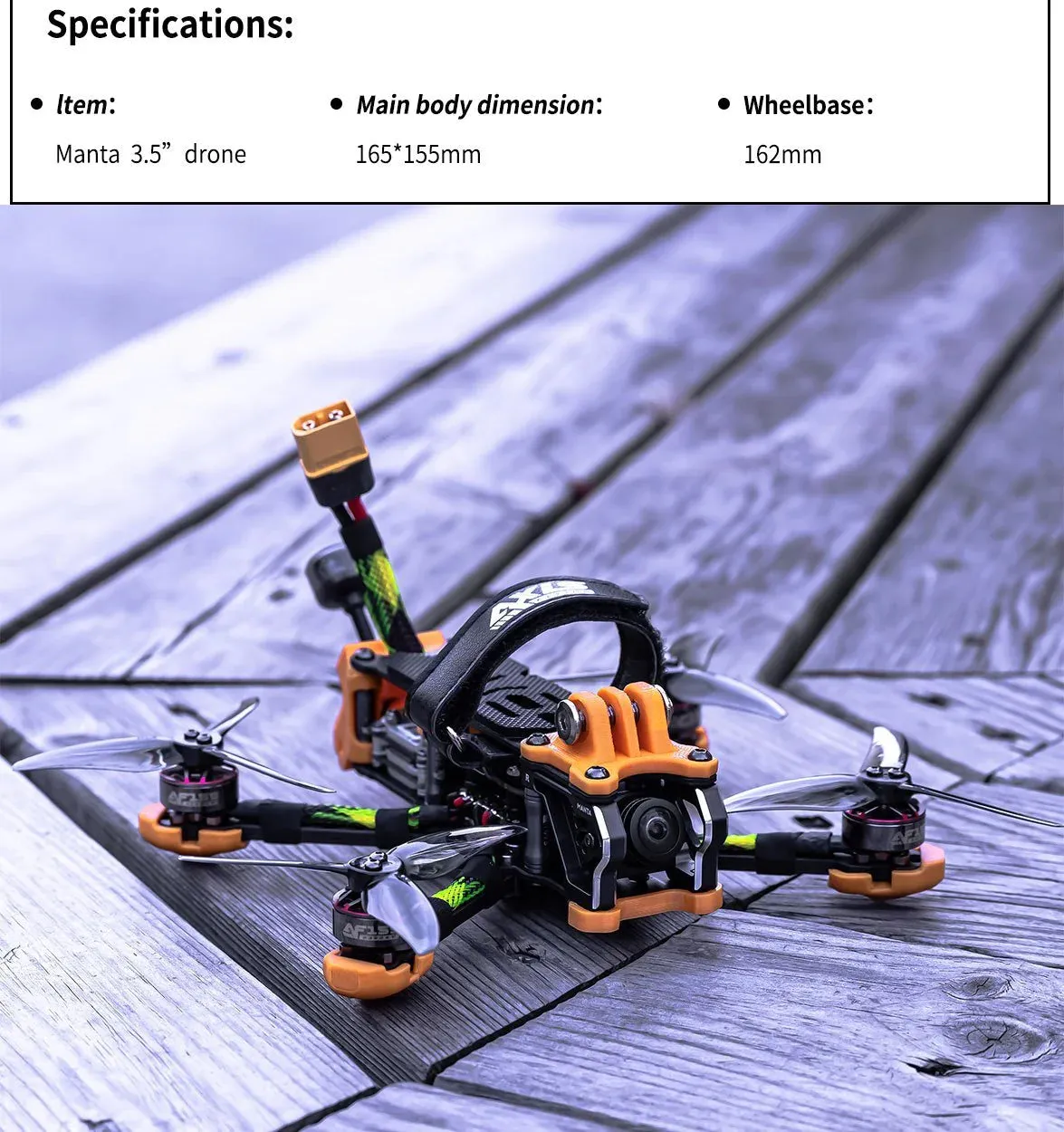 Axisflying Manta 3.5" FPV BNF HD Drone
