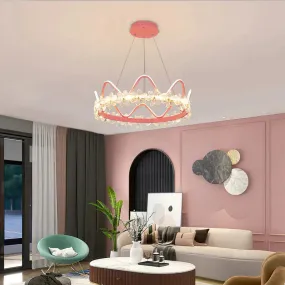 Bedroom Lamp Nordic Modern Simple Light Luxury Creative Personality Crown Crystal Chandelier