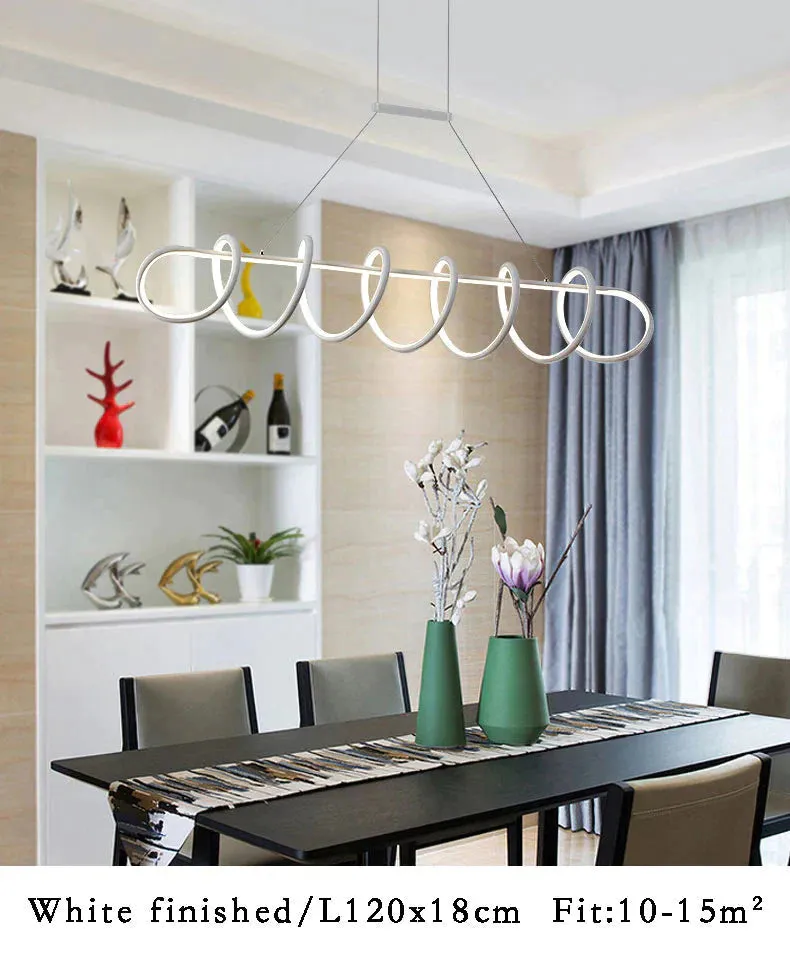 Black&White Modern LED Pendant Light For Living Room Dining Room Kitchen Ceiling Mounted Lamp Led Pendant lamp Hanging Lamp Home