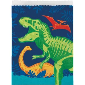 Bulk Dino Dig Paper Treat Bags, Large (Case of 96)