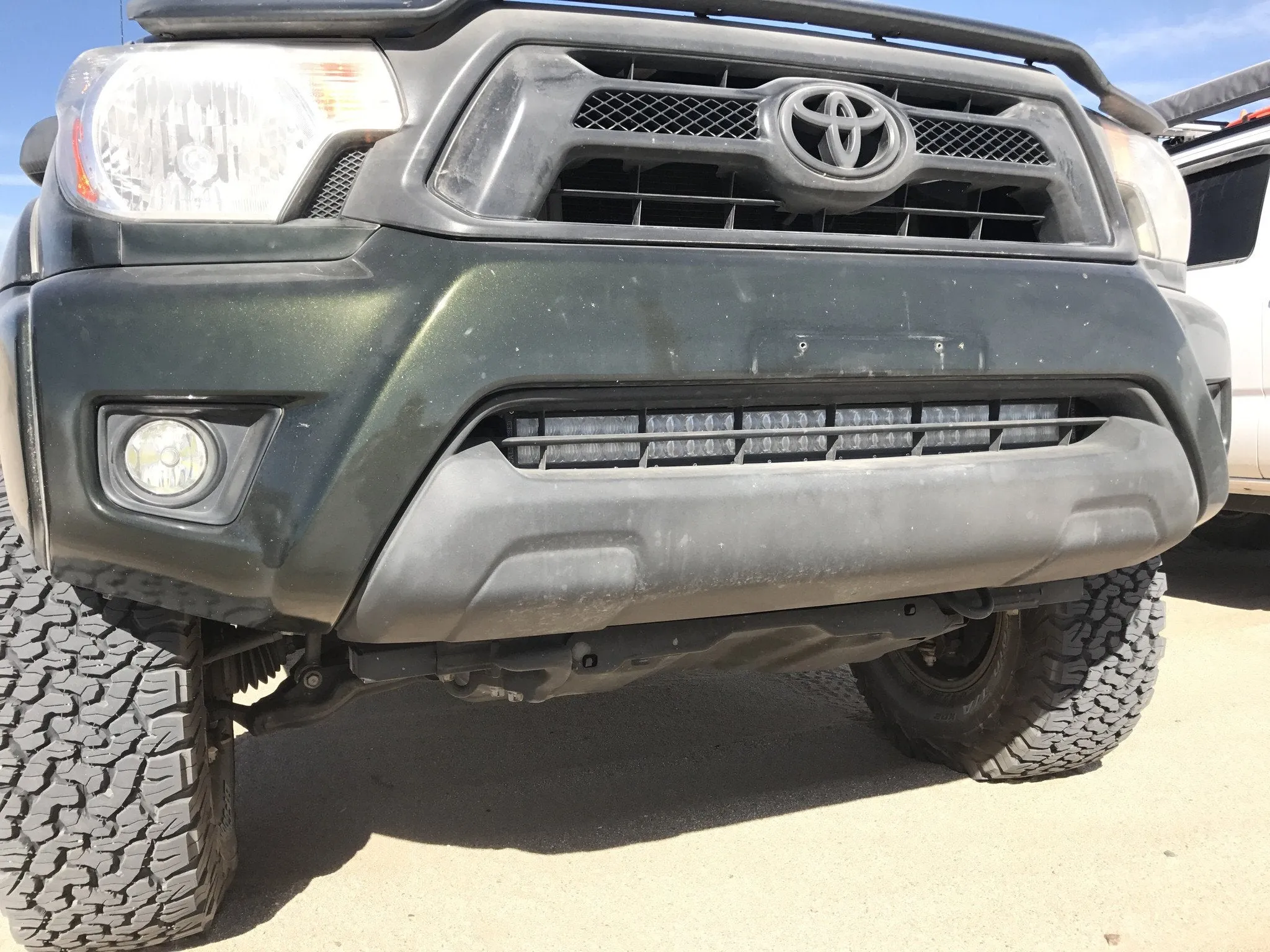 Cali Raised 2005-2015 Tacoma 32" Lower Bumper Hidden Light Bar Mounting Brackets