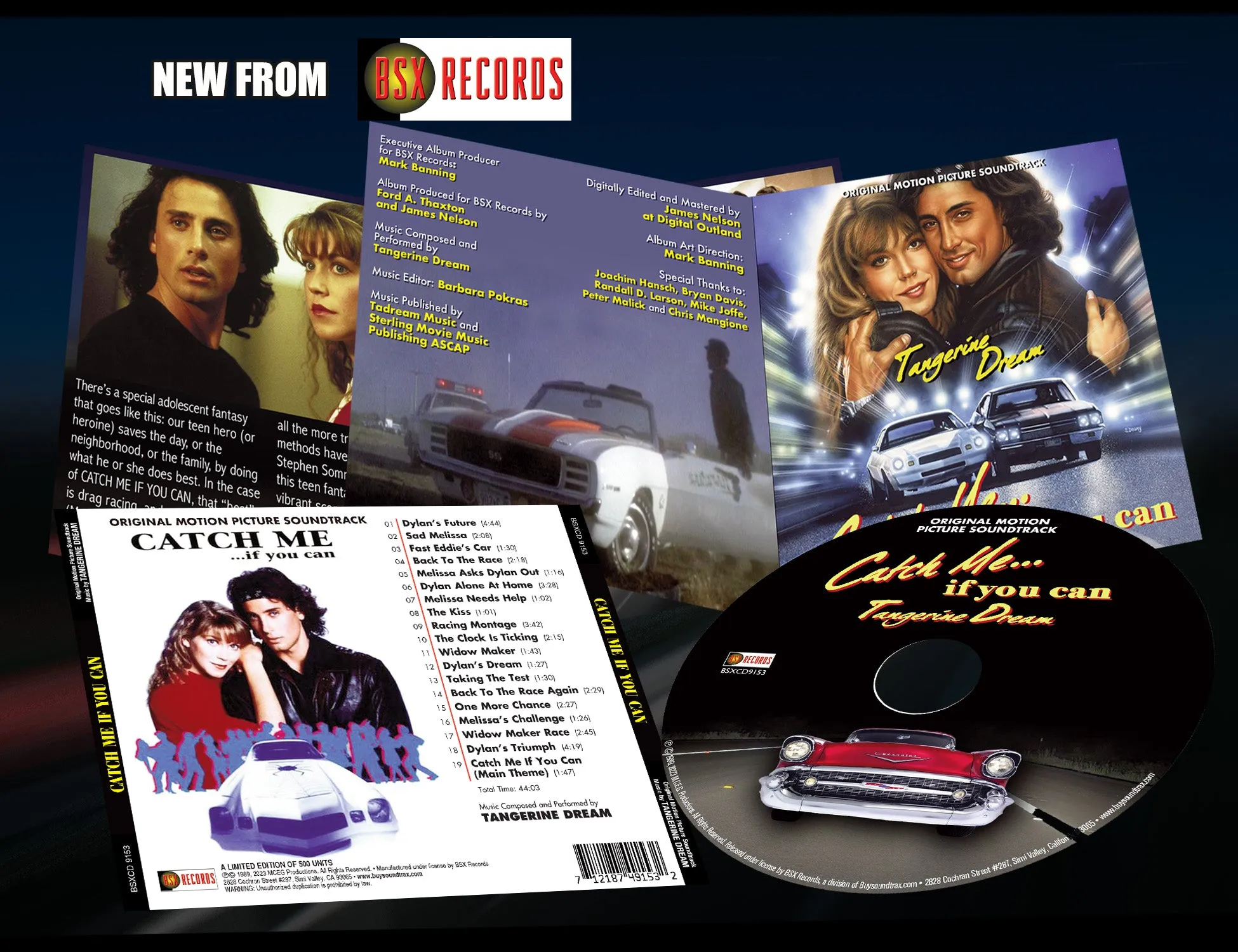 CATCH ME IF YOU CAN - Original Motion Picture Soundtrack by Tangerine Dream