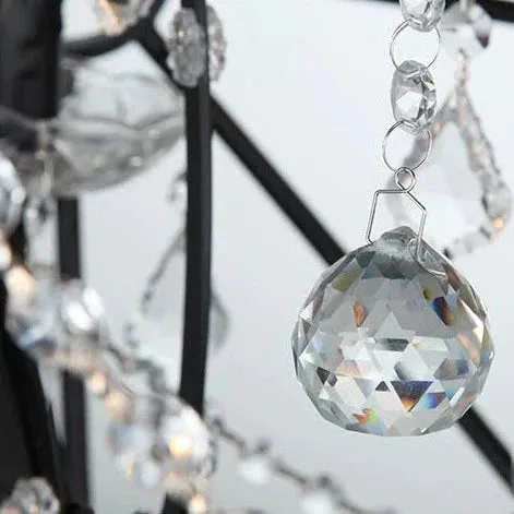 Chandelier Round Crystal Lamp Staircase Restaurant Bar Decoration Clothing Store Retro Living Room Lamps