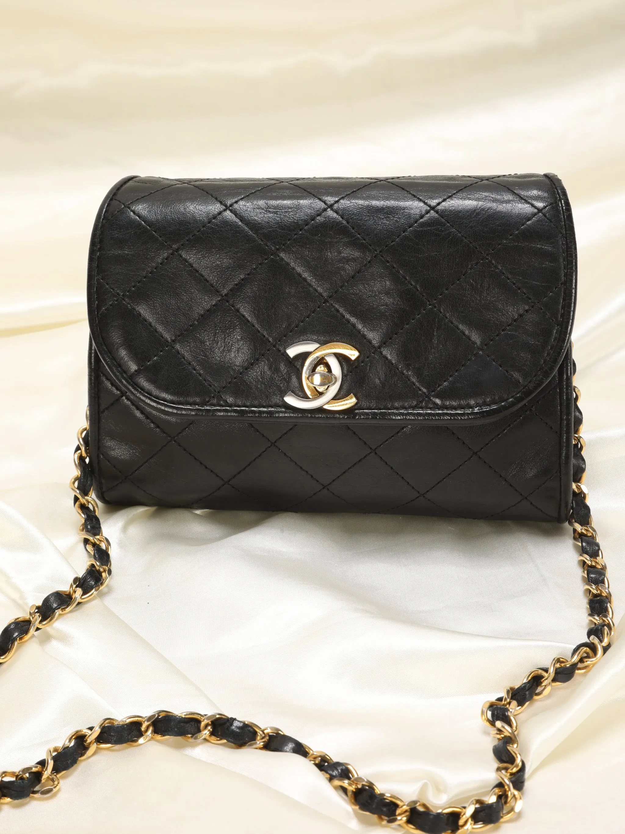 Chanel Lambskin Two-Toned Mini Bag