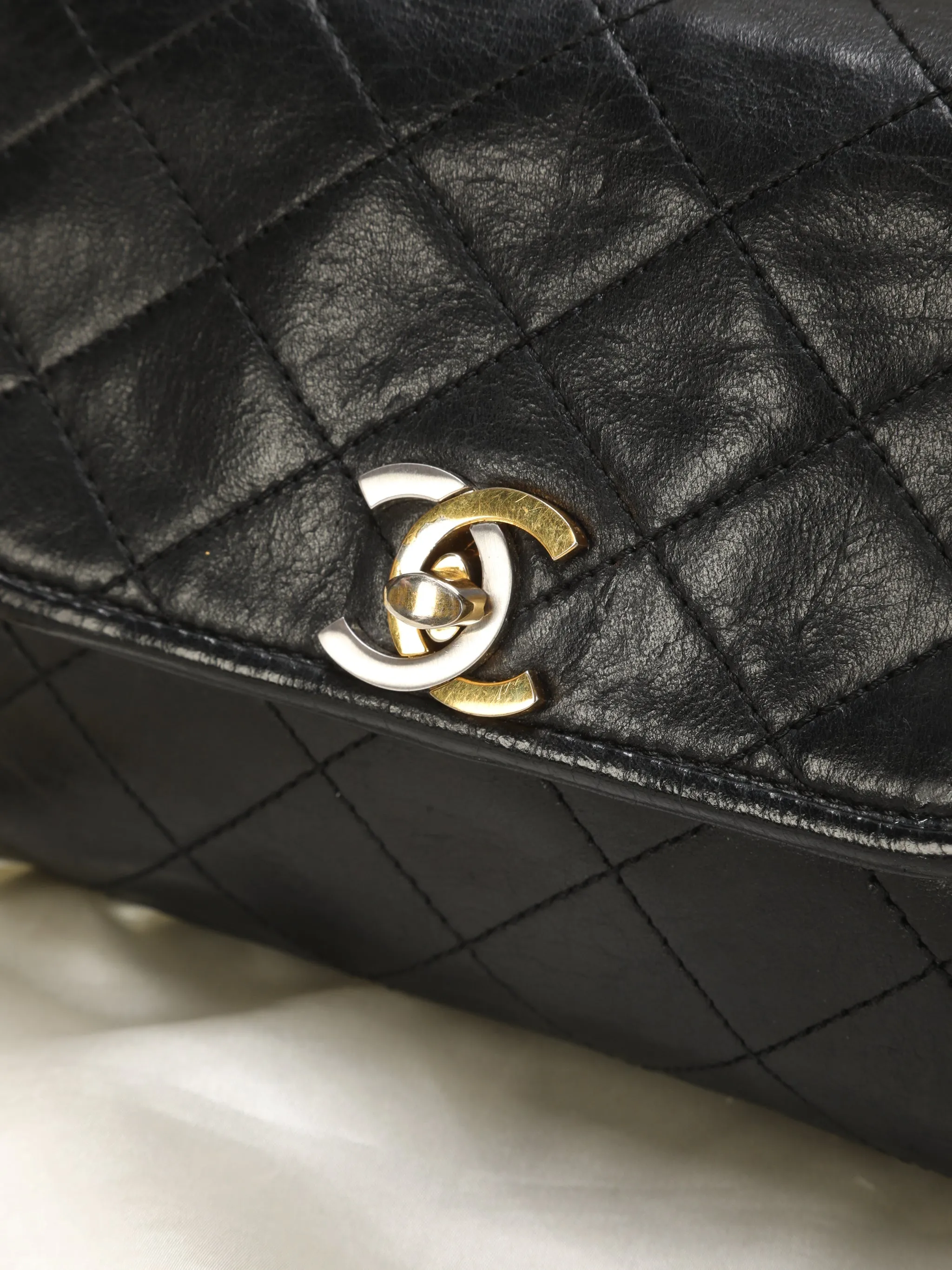 Chanel Lambskin Two-Toned Mini Bag