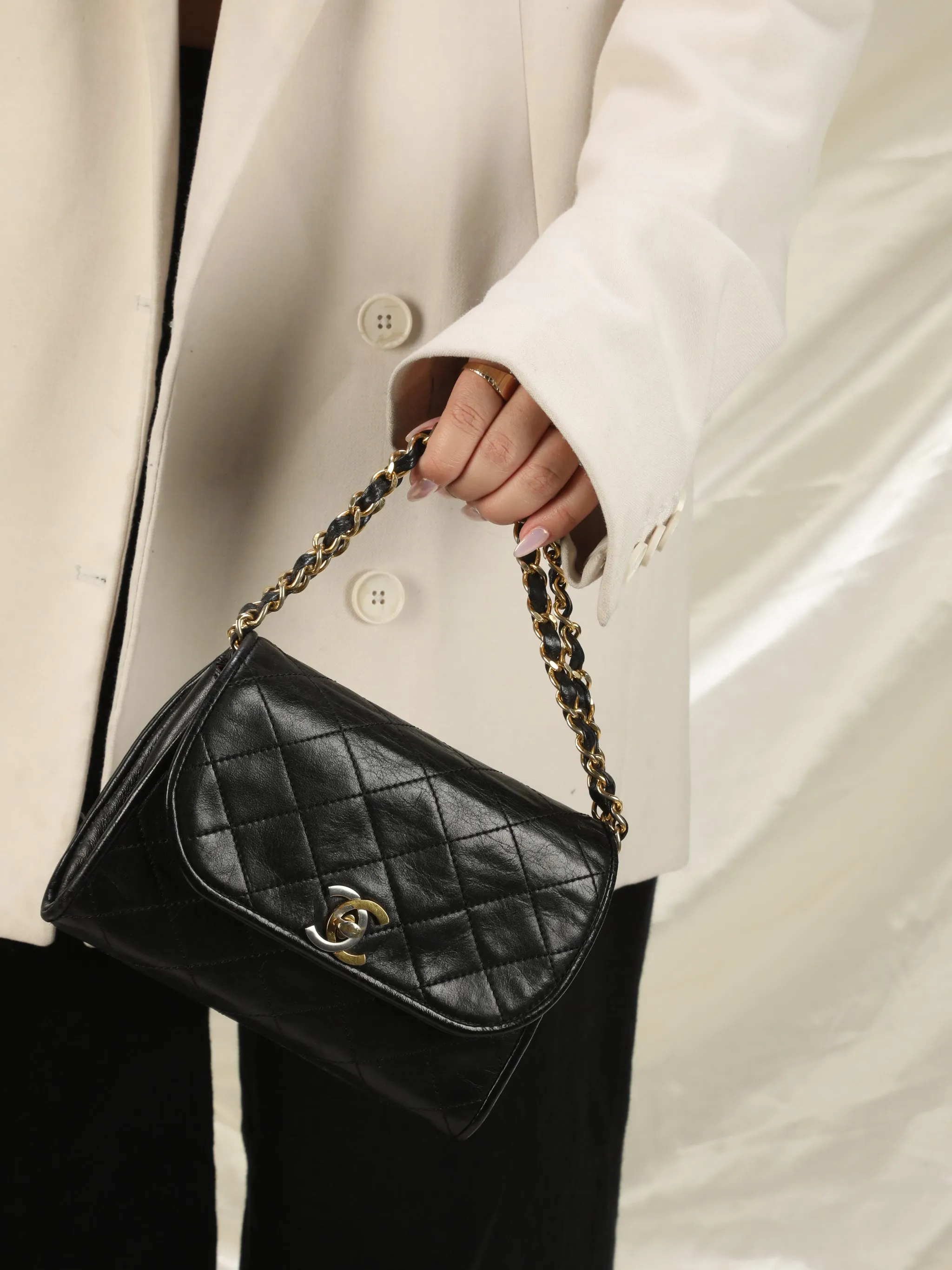 Chanel Lambskin Two-Toned Mini Bag