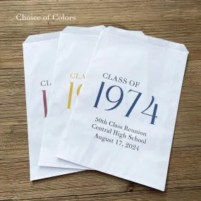 Class Reunion Favor Bags