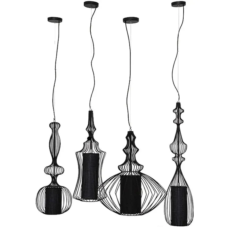 Creative Cafe Retro Birdcage Lamp Chandelier