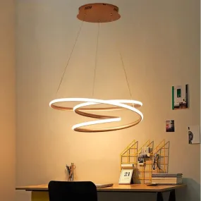 Creative LED Pendant Lights Dinning Room Modern Hanging Lamps Living Room Restaurant Bar Aluminum Luminaria RC Dimming