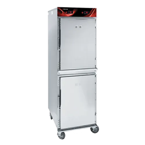 CRESCOR 1000HHSS2DX Mobile Heated Cabinet with Two Compartments and Radiant Heater