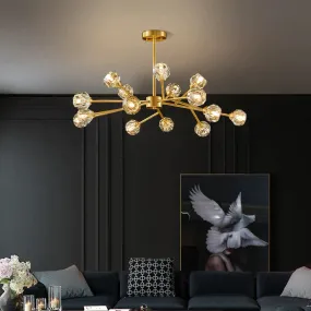 Crystal Chandelier All Copper Creative LED Lamp
