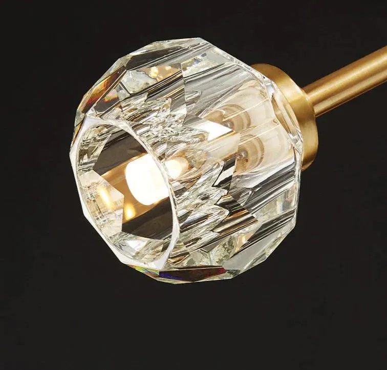 Crystal Chandelier All Copper Creative LED Lamp
