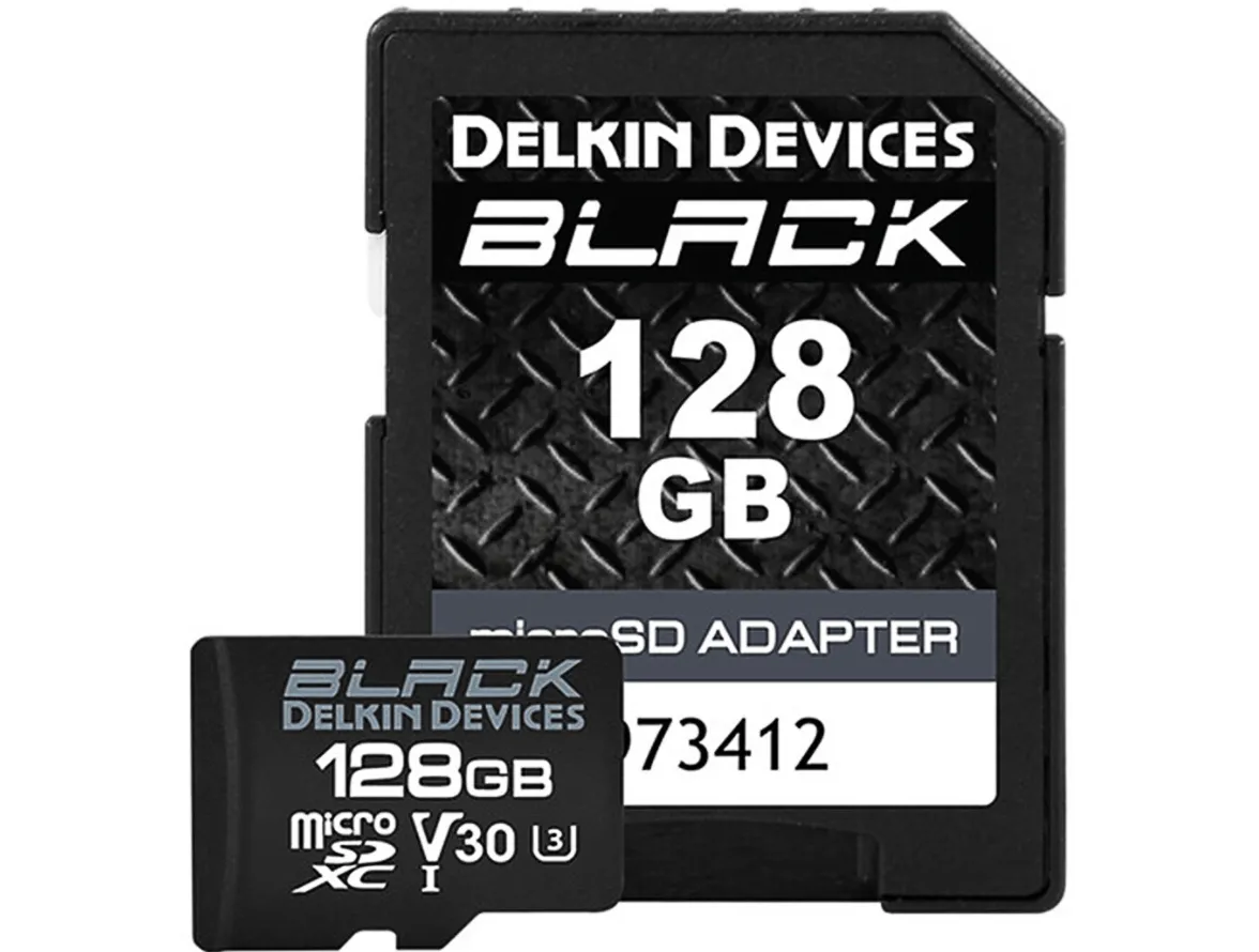 Delkin Devices 128GB MicroSDXC Black UHS-I V30 U3