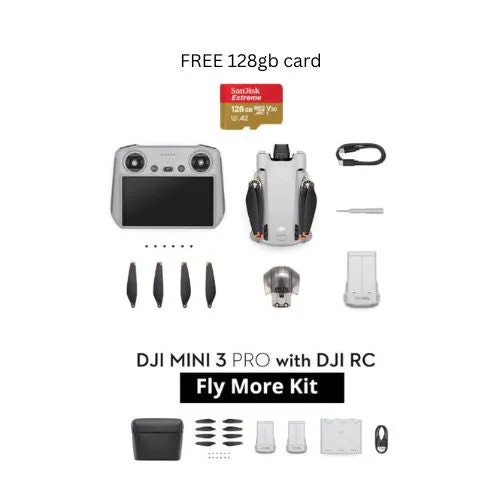DJI Mini 3 Pro FREE 128GB memory card - 1 Year Local DJI Warranty