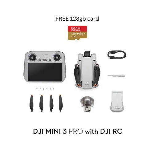 DJI Mini 3 Pro FREE 128GB memory card - 1 Year Local DJI Warranty