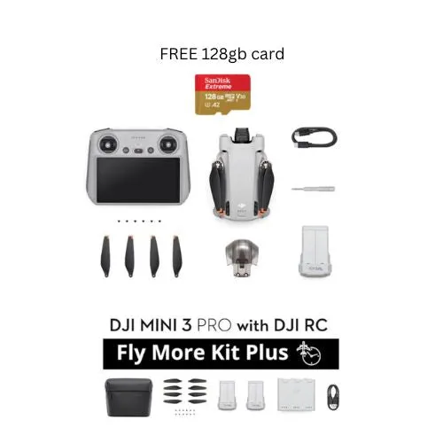 DJI Mini 3 Pro FREE 128GB memory card - 1 Year Local DJI Warranty