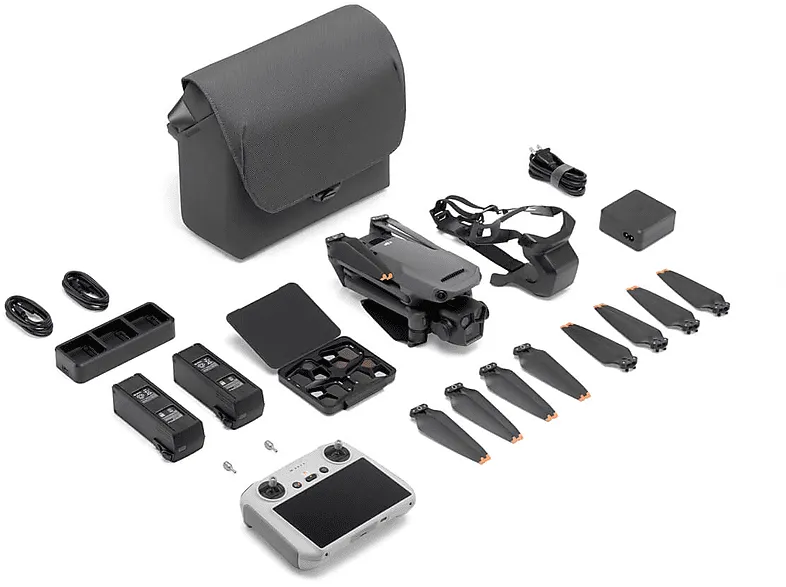 Drone - DJI Mavic 3 PRO Fly More Combo RC Pro, 48 mp, Vídeo 4K, Autonomía 43 min, Gris