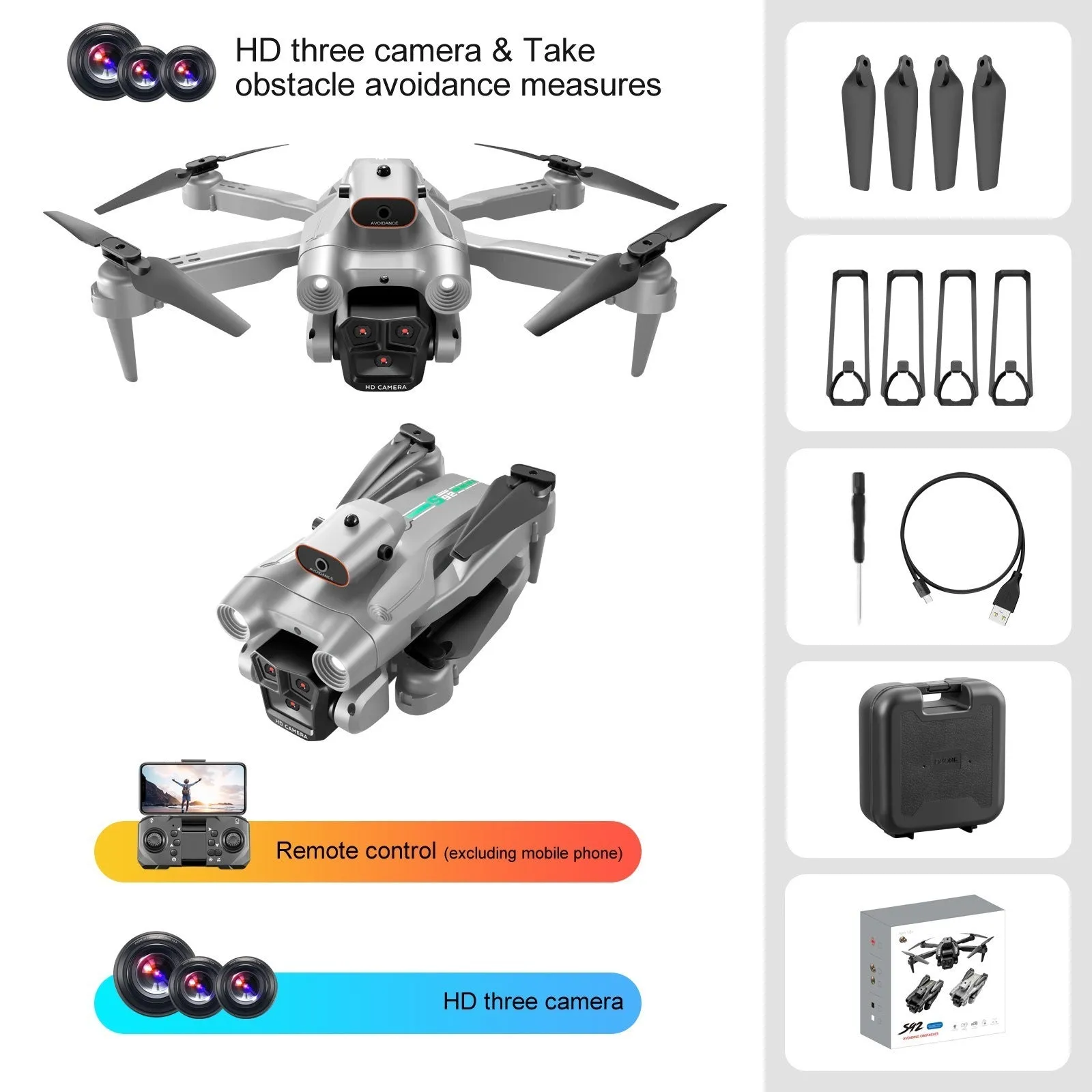 Drone S92 Remote-controlled Unmanned Vehicle Double