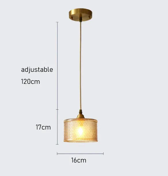 European All-copper Single-headed Creative Dining Table Bar Small Chandeliers