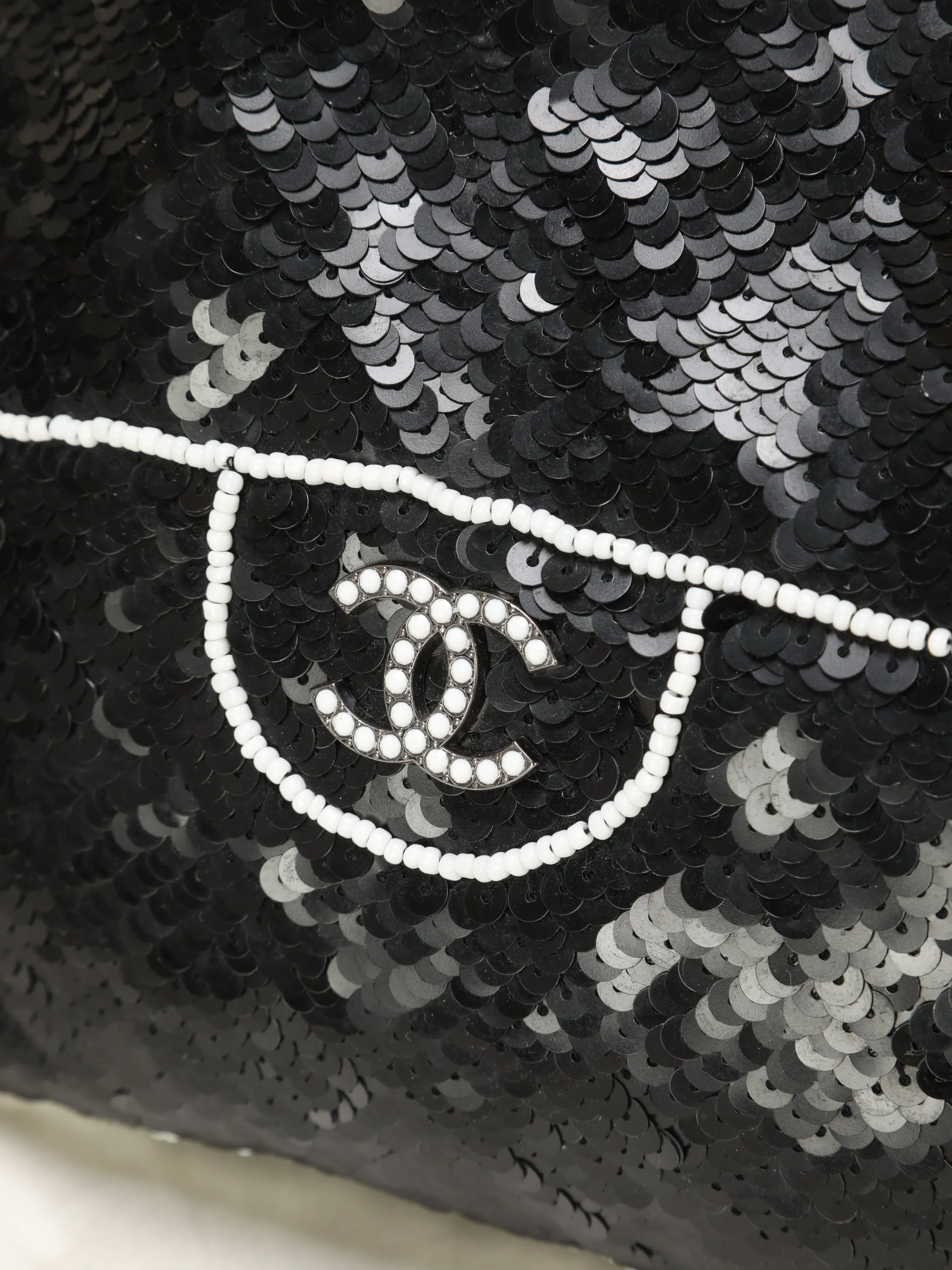 Extremely Rare Chanel Sequin Beaded Mini Bag