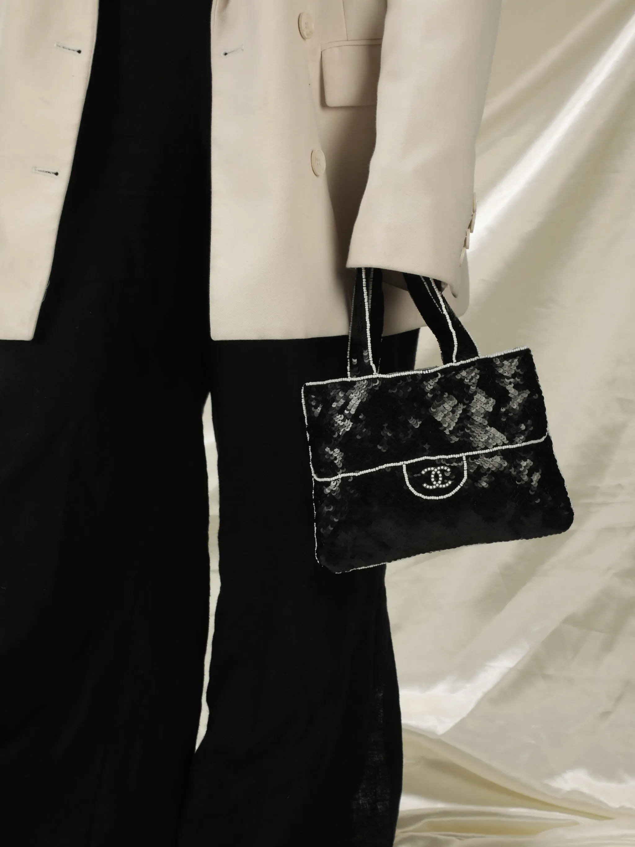 Extremely Rare Chanel Sequin Beaded Mini Bag