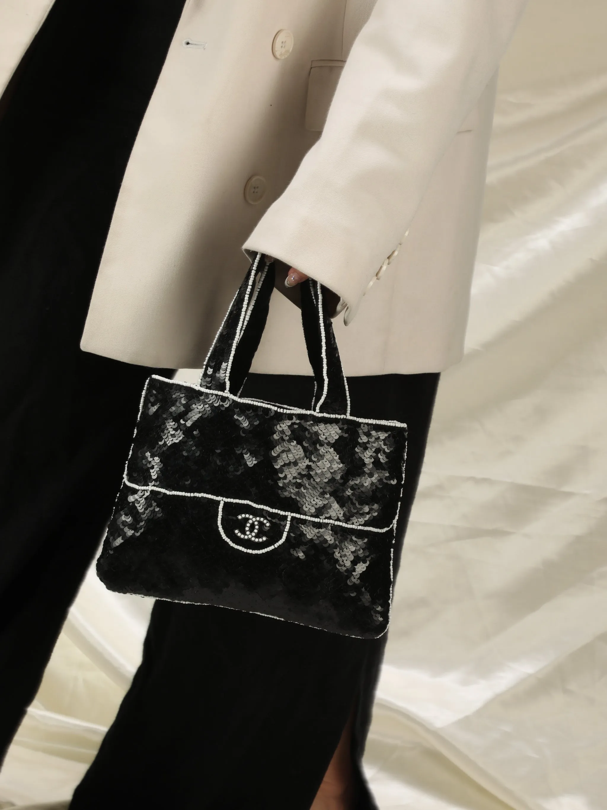 Extremely Rare Chanel Sequin Beaded Mini Bag