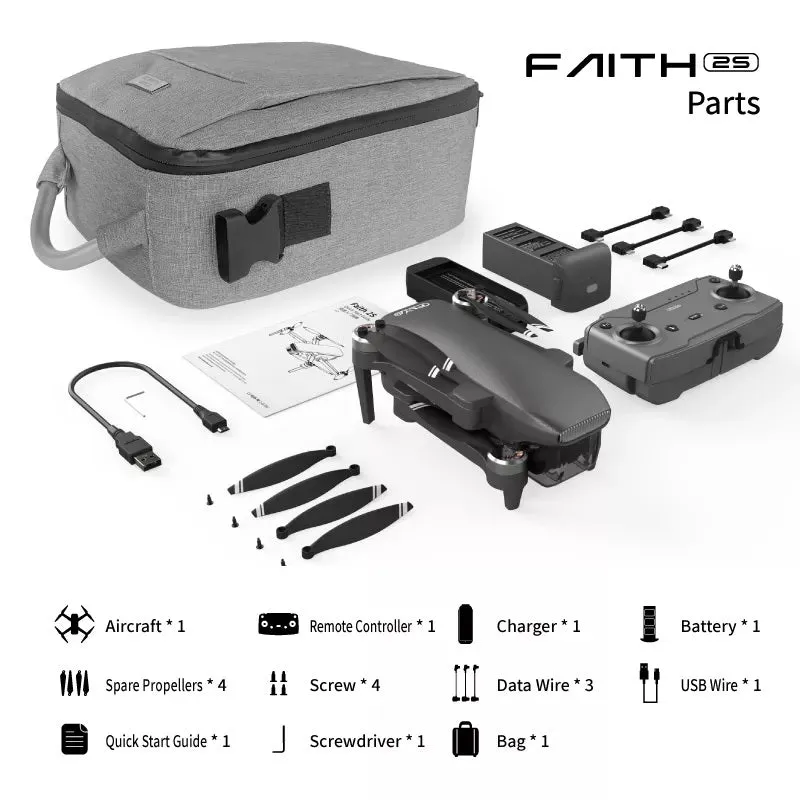 Faith 2S 4K Drone | 3-Axis Gimbal
