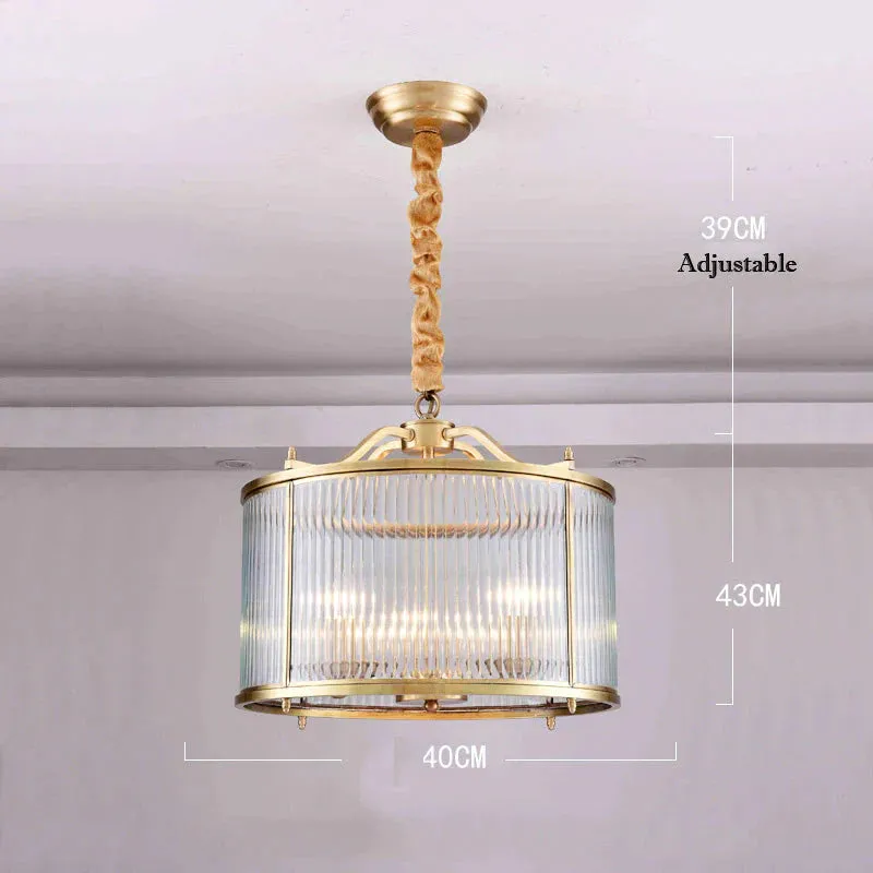 Fashion American Luxury Restaurant Bedroom Copper Chandelier