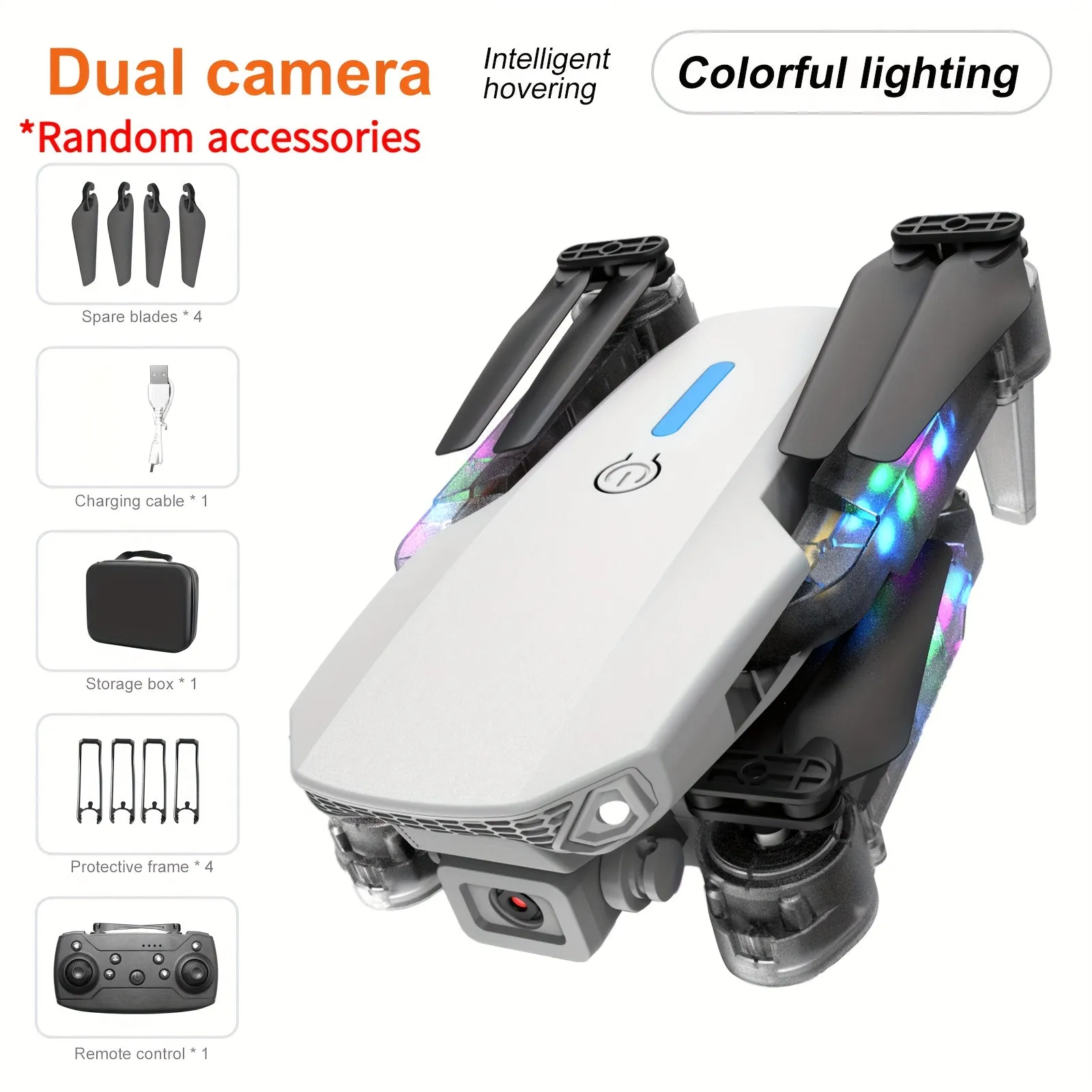 Foldable KBDFA E88 Drone with HD Camera, Obstacle Avoidance, and WIFI Control