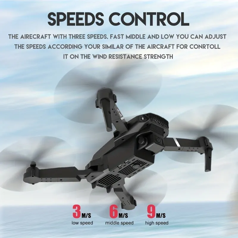 Foldable KBDFA E88 Drone with HD Camera, Obstacle Avoidance, and WIFI Control