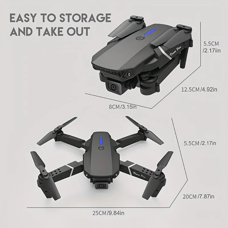 Foldable KBDFA E88 Drone with HD Camera, Obstacle Avoidance, and WIFI Control